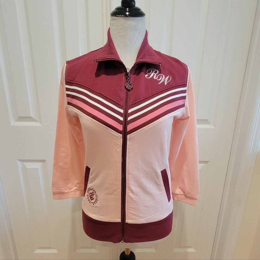 Roca Wear Vintage Y2K Full Zip Hip Hop  Streetwear Sweater Size L NWT